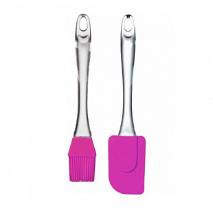 Набор из кисточки и лопатки Peterhof PH-12834 pink