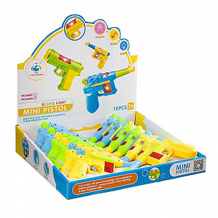 Набор мини-пистолетиков Shenzhen Toys со светом и звуком 6668 (12 шт)