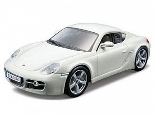 Сборная модель автомобиля Bburago 1:32 Porsche Cayman S  (18-45113) white