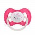 Пустышка Canpol babies Bunny&Company Латексная Круглая 0-6 мес. (23/277_pin) pink