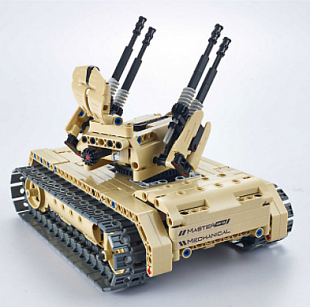 Конструктор Qihui Зенитный танк 8012 на радиоуправлении