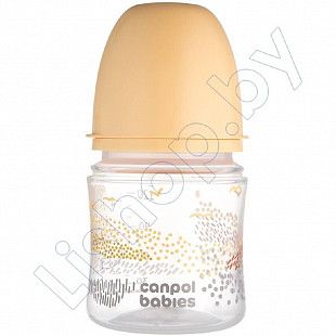 Антиколиковая бутылочка для кормления Canpol babies EasyStart Mountains с широким горлышком 120 мл., 0+ мес. (35/242_bei)