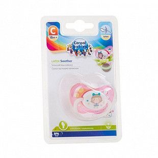 Пустышка Canpol babies Toys Латексная Ортодонтическая 18+ мес. (23/261) pink
