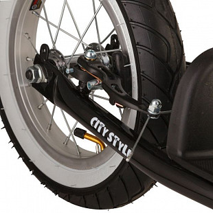 Самокат внедорожный Novatrack Stamp N4 Black 12" 12STAMPN4.BK6