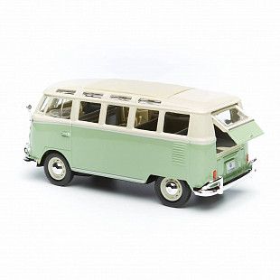 Масштабная модель автомобиля Maisto 1:25 Фольксваген Самба (31956) green/beige