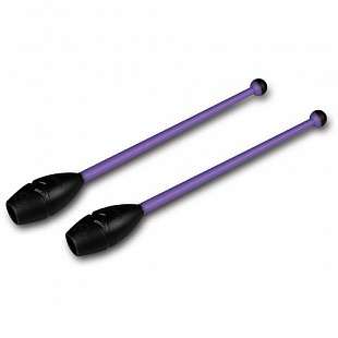 Булавы для художественной гимнастики Indigo вставляющиеся 41 см purple/black