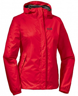 Куртка женская Jack Wolfskin Cloudburst Jacket Women red