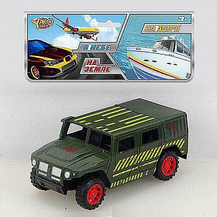 Инерционная машина YAKO Военный джип серия "На земле, В небе, На море" В95571
