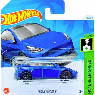 Машинка Hot Wheels Базовой коллекции Tesla Model Y (5785 HTB80) mainline 2024