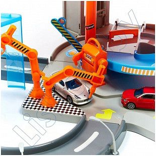 Игровой набор Bburago Street Fire Паркинг 4-х уровневый Mega Dealer Showroom (18-30031)