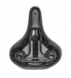Седло Velo комфорт VL-6256 эластомерное black 6-146256