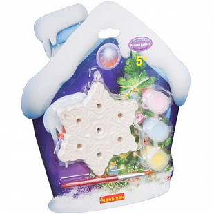 Набор Для Творчества Bondibon Елочные Украшения Снежинка На Карте ВВ2144