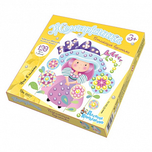 Аппликация бусинами Десятое Королевство Жемчужинка Фея в шляпке 01977