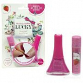 Бальзам для губ Lucky Клубничный и Фуксия лак Т11188
