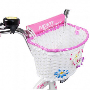 Велосипед Novatrack Butterfly 16" (2019) White/Pink 167BUTTERFLY.WPN9