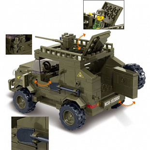 Конструктор Sluban Армейский джип M38-B0299
