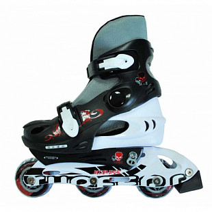 Роликовые коньки Zez Sport PW-129CB black/white