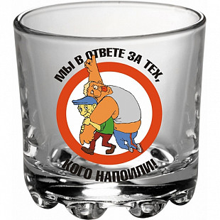 Набор стопок Декостек Глория Приколы Мы в ответе за тех, кого напоили! 50 мл 6 шт 886-Д