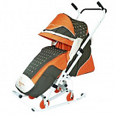 Санки-коляска RT Скользяшки Мозаика 0936-Р14 olive/orange/beige