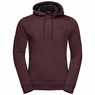 Пуловер мужский Jack Wolfskin Winter Logo Hoody M port wine