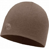Шапка Buff LIGHTWEIGHT MERINO WOOL HAT SOLID WALNUT BROWN