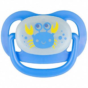 Пустышка ортодонтическая силиконовая Canpol babies Love&Sea 0-6 мес. (22/506_new) blue