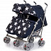 Коляска-трость для двойни Babyhit Twicey Dark Blue Stars Коляска-трость для двойни Babyhit Twicey Dark Blue Stars