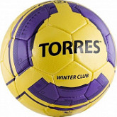 Мяч футбольный Torres Winter Club YEL F30045YEL yellow/purple