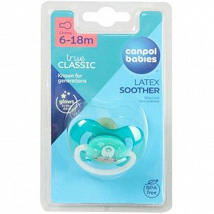 Пустышка Canpol babies Space Латексная Круглая 6-18 мес. (23/222_blu_new)
