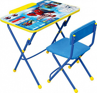 Комплект детской мебели Nika Marvel 3 человек-паук (стол с подножкой+пенал+стул) Д3Ч