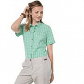 Рубашка женская Jack Wolfskin Centaura Shirt W pacific green checks