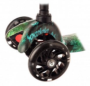 Самокат MicMax Mini MG02B-49W black/green
