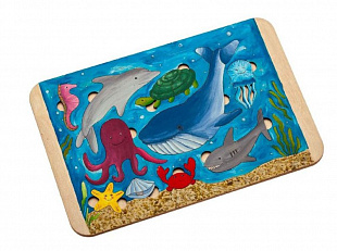 Развивающий эко-пазл раскраска Bradex Морские жители DE 0417