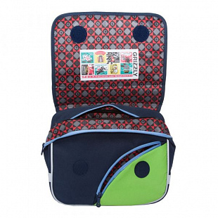 Детский рюкзак для мальчика GRIZZLY RK-997-1 dark blue/blue/lime