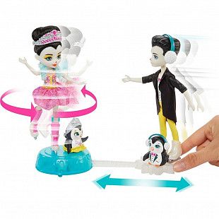 Игровой набор Enchantimals Танцы на льду Пингвины Прина и Паттерсон с питомцами GJX49