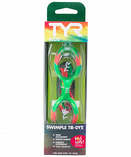 Очки для плавания TYR Kids Swimple Tie Dye LGSWTD/307 green
