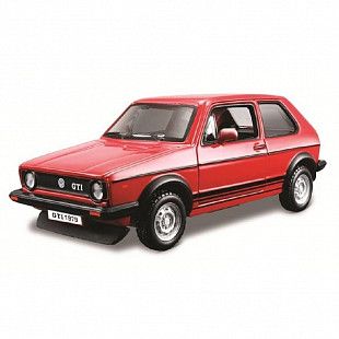Машинка Bburago 1:32 Volkswagen Golf Mk1 GTI 1979 (18-43059) red