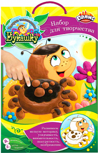 Набор для детского творчества Dalis Раскраска из пластилина Паучок Бобоша МС-102