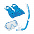 Комплект для плавания Tusa Sport (маска, трубка, ласты) blue UP-2414