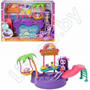 Игровой набор Enchantimals Тропический бассейн с обезьянками (HTW73)