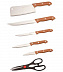 Набор ножей Bohmann 7 предметов BH - 5127WD Light Brown/Silver