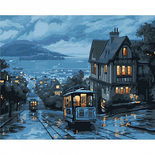 Картина по номерам Picasso Ночной трамвай PC4050268