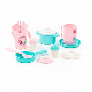 Набор детской посуды Полесье "Хозяюшка" на 2 персоны (V4) (18 элементов) 80127