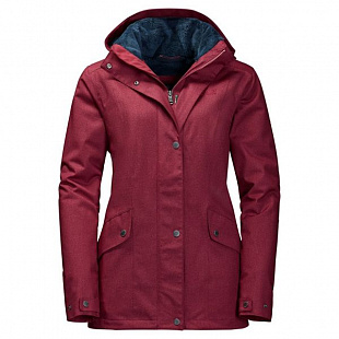 Куртка женская Jack Wolfskin Park Avenue Jacket dark Red