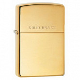 Зажигалка Zippo Solid Brass Engraved High Polish 254