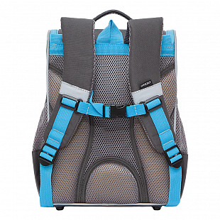 Рюкзак школьный с мешком GRIZZLY RAm-185-5 /2 grey