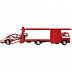 Машинка Hot Wheels Premium Team Transport '73 Plymouth Duster & Second Story Lorry (FLF56 JBM38)