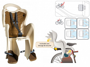 Детское велокресло заднее Bellelli Mr Fox Relax B-Fix 01FXRB0025M beige