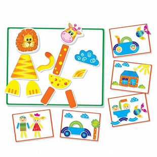 Игра настольная Vladi Toys Магнитная мозаика VT3701-02