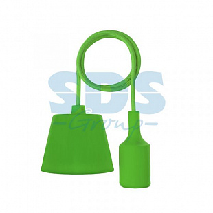 Патрон силиконовый Rexant E27 со шнуром 1 м green 11-8886